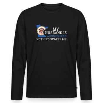 Titre à écouter : Nichts macht mir Angst - T-shirt manches longues Premium bio Homme - noir - Devant - Nico (187cm)