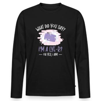 Soap Dealer Homemade Soap Soaper Soap Hobbyist - Men's Premium Organic Long Sleeve Shirt - black - Front - Nico (187cm)