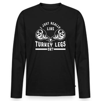 Renaissance Festival Ren Fair Fair Fun - T-shirt manches longues Premium bio Homme - noir - Devant - Nico (187cm)