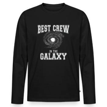 Galaxy Workplace Coworker Crew Office Family - Men's Premium Organic Long Sleeve Shirt - black - Front - Nico (187cm)