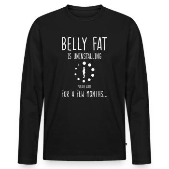 Désinstallation - T-shirt manches longues Premium bio Homme - noir - Devant - Nico (187cm)