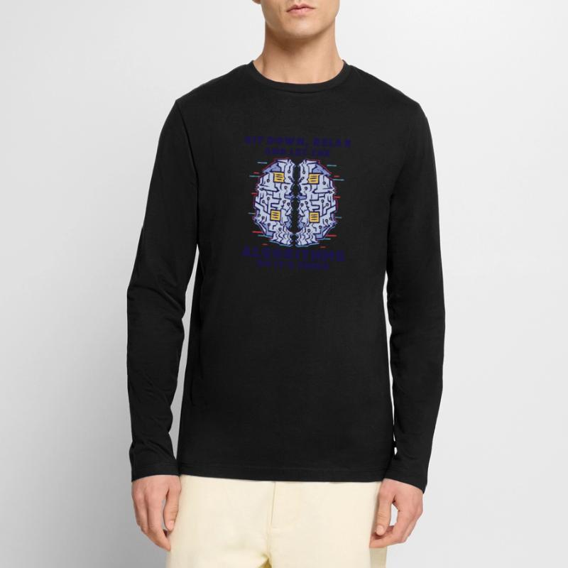 Computer Algorithm Programmer Artificial Men's Premium Organic Long Sleeve Shirt