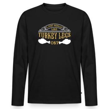 Renaissance Festival Ren Fair Fair Funny - T-shirt manches longues Premium bio Homme - noir - Devant - Nico (187cm)