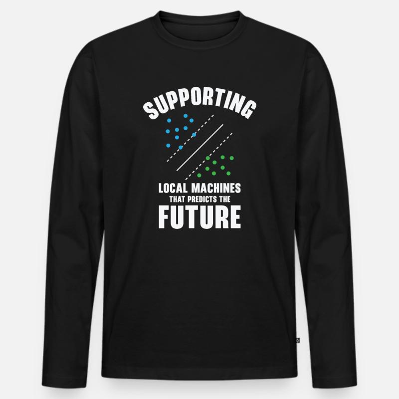 Support Vector Machines Programmer Artificial Men's Premium Organic Long Sleeve Shirt