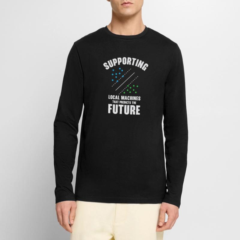 Support Vector Machines Programmer Artificial Men's Premium Organic Long Sleeve Shirt