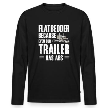 Pritschenwagenfahrer Lkw-Fahrer - Männer Premium Bio Langarmshirt - Schwarz - Vorne - Nico (187cm)