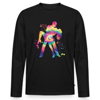 Salsero Und Salsera Salsa-festival - Männer Premium Bio Langarmshirt - Schwarz - Vorne - Nico (187cm)