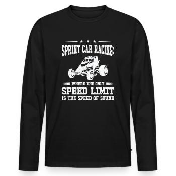 Sprint Car Dirt Track Racing - Männer Premium Bio Langarmshirt - Schwarz - Vorne - Nico (187cm)