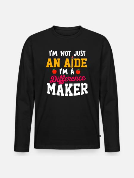 Paraprofessional Teacher Para Educator - Men's Premium Organic Long Sleeve Shirt - black