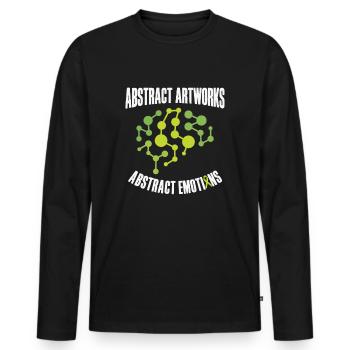 Mois de la sensibilisation artistique pour - T-shirt manches longues Premium bio Homme - noir - Devant - Nico (187cm)