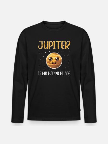 Jupiter Raumfahrt Erkundung Raumfahrt-Enthusiast - Männer Premium Bio Langarmshirt - Schwarz