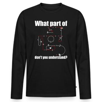 Which part of the Aresti aerobatic maneuvers - Men's Premium Organic Long Sleeve Shirt - black - Front - Nico (187cm)