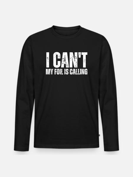 Wing Foil Wingsurfing Foil Wing - Men's Premium Organic Long Sleeve Shirt - black