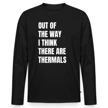 I believe there are thermal rc sailors - Men's Premium Organic Long Sleeve Shirt - black - Front - Nico (187cm)