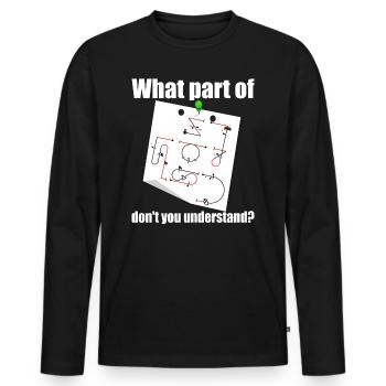 Which part of the Aresti aerobatic maneuvers - Men's Premium Organic Long Sleeve Shirt - black - Front - Nico (187cm)