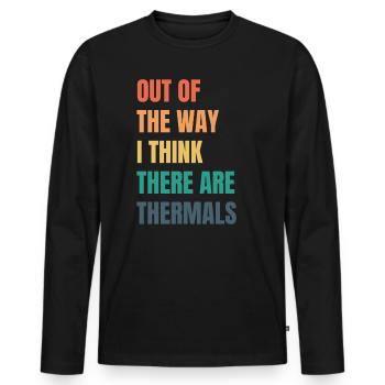 I believe there are thermal rc sailors - Men's Premium Organic Long Sleeve Shirt - black - Front - Nico (187cm)