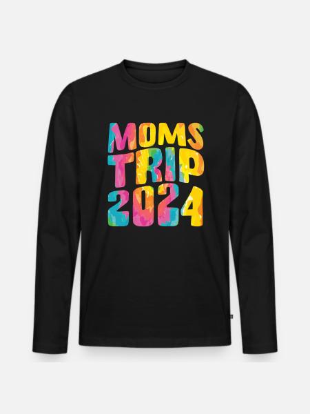 Moms Trip 2024 - Männer Premium Bio Langarmshirt - Schwarz