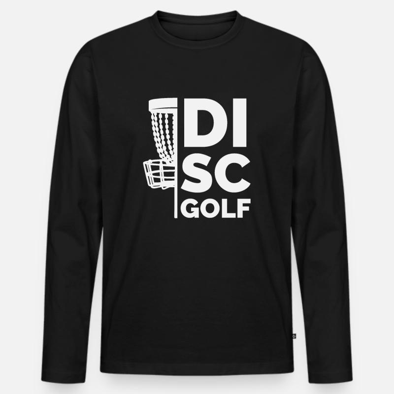 Discgolf Champion, Disc Golf Design - Männer Premium Bio Langarmshirt - Schwarz