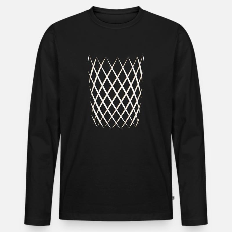 Hessischer Äppler, Apfelwein - Männer Premium Bio Langarmshirt - Schwarz