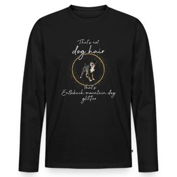 Entlebucher Mountain Dog Glitter Dogs - T-shirt manches longues Premium bio Homme - noir - Devant - Nico (187cm)