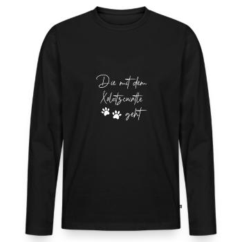 Xoloitzcuintle - Männer Premium Bio Langarmshirt - Schwarz - Vorne - Nico (187cm)