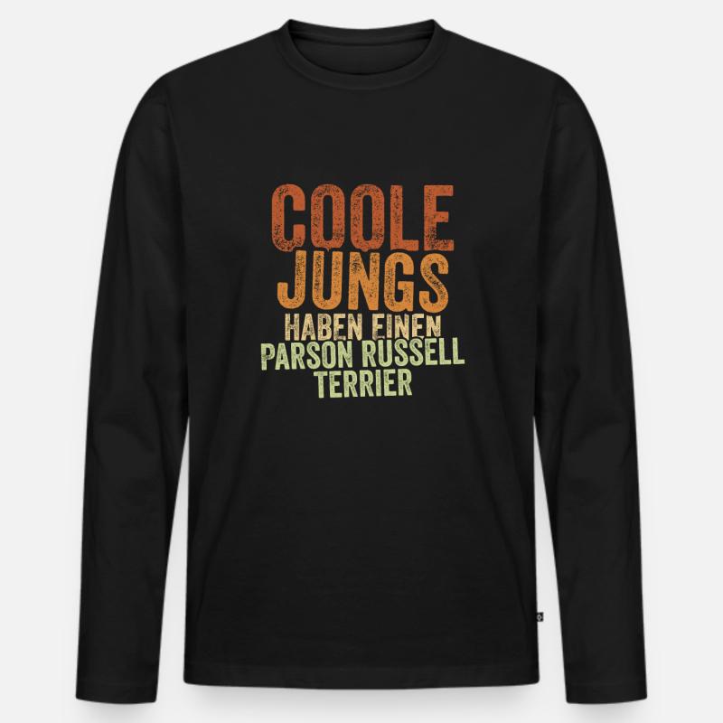 Parson Russell Terrier - Männer Premium Bio Langarmshirt - Schwarz