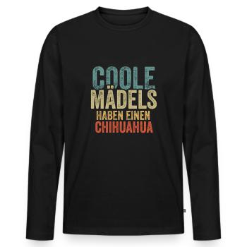 Chihuahua - Männer Premium Bio Langarmshirt - Schwarz - Vorne - Nico (187cm)