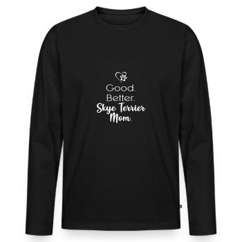 Skye Terrier - Männer Premium Bio Langarmshirt - Schwarz - Vorne - Nico (187cm)