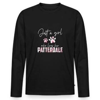 Patterdale - Men's Premium Organic Long Sleeve Shirt - black - Front - Nico (187cm)
