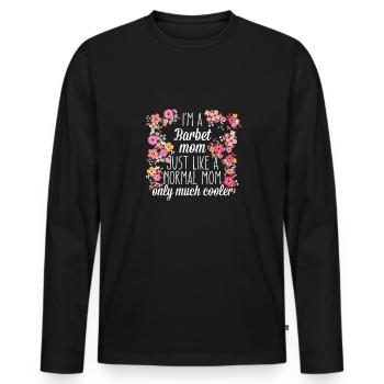 Barbet Mom - Men's Premium Organic Long Sleeve Shirt - black - Front - Nico (187cm)