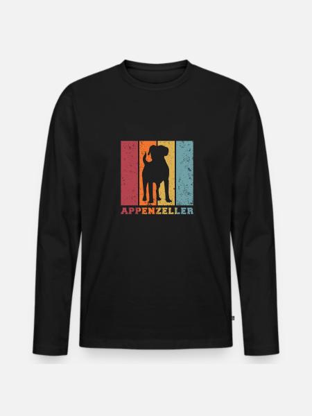 Appenzeller - Men's Premium Organic Long Sleeve Shirt - black