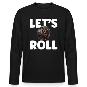 Isopode Propriétaire Let ́s roll Entomologiste Rollie Pollie - T-shirt manches longues Premium bio Homme - noir - Devant - Nico (187cm)