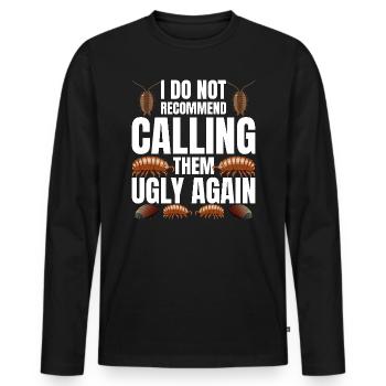 Rolly Polly Owner Insect Lover Entomologist Isopod - Männer Premium Bio Langarmshirt - Schwarz - Vorne - Nico (187cm)