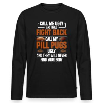 Roly Poly Lover Isopod Owner Insect Entomology Rol - Men's Premium Organic Long Sleeve Shirt - black - Front - Nico (187cm)