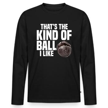 Pill Bug That ́s the kind of ball I like Insect - Men's Premium Organic Long Sleeve Shirt - black - Front - Nico (187cm)