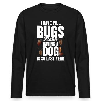 Rolly Polly Owner Insect Entomology Pill bug - Männer Premium Bio Langarmshirt - Schwarz - Vorne - Nico (187cm)