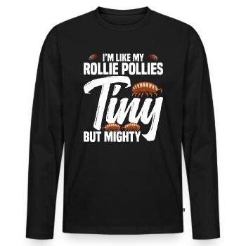 Amateur d’insectes Rollie Pollie Entomologiste Roly Poly - T-shirt manches longues Premium bio Homme - noir - Devant - Nico (187cm)