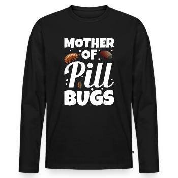 Mère de punaises Rollie Pollie Maman Entomologiste - T-shirt manches longues Premium bio Homme - noir - Devant - Nico (187cm)