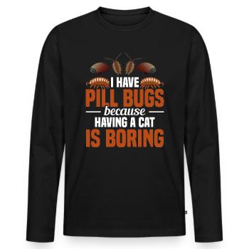 Entomologist Pill Bug Owner Insect Owner Rollie - Männer Premium Bio Langarmshirt - Schwarz - Vorne - Nico (187cm)