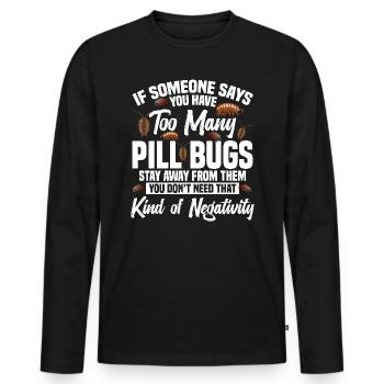 Pill Bug Owner Entomologist Isopod Rollie Polly - Männer Premium Bio Langarmshirt - Schwarz - Vorne - Nico (187cm)