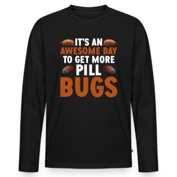 Propriétaire de punaises Collectionneur d’insectes Entomologiste Rolli - T-shirt manches longues Premium bio Homme - noir - Devant - Nico (187cm)