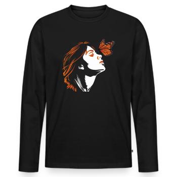 Monarch Butterfly Mom Insect Owner Entomologist - Männer Premium Bio Langarmshirt - Schwarz - Vorne - Nico (187cm)