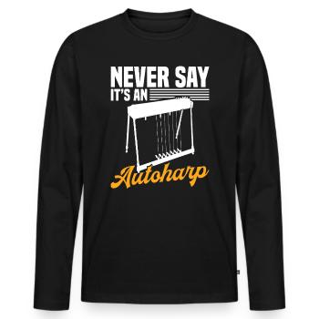Country Music steelin Pedal Steel Guitariste - T-shirt manches longues Premium bio Homme - noir - Devant - Nico (187cm)
