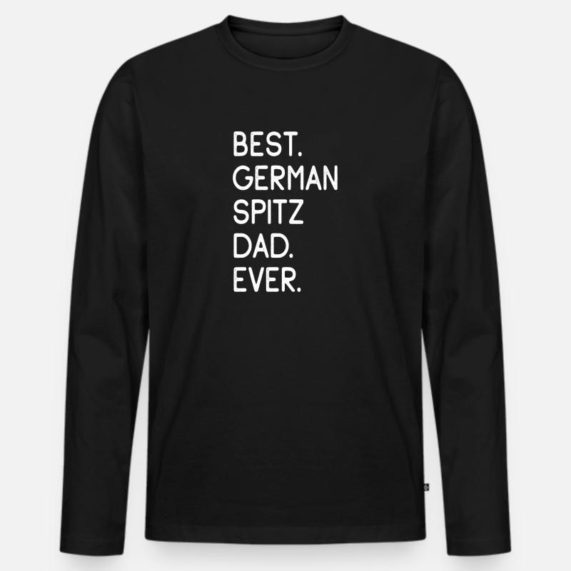 German Spitz - Männer Premium Bio Langarmshirt - Schwarz