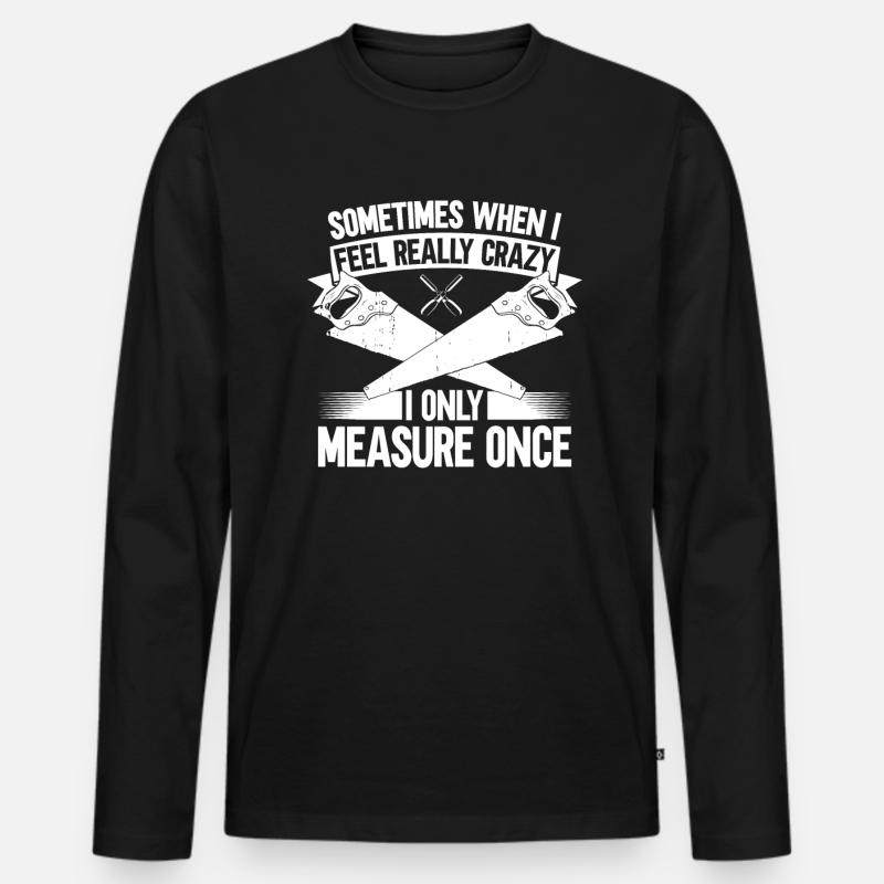 Carpenter & Carpenter Carpenter Cadeaux - T-shirt manches longues Premium bio Homme - noir