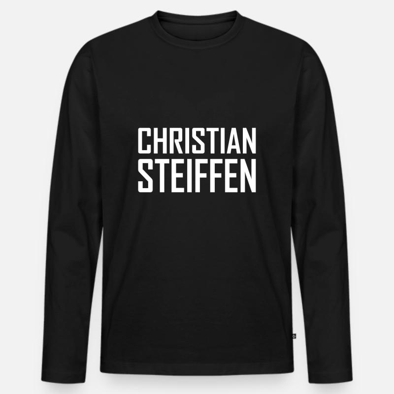 Christian Steiffen - Männer Premium Bio Langarmshirt - Schwarz