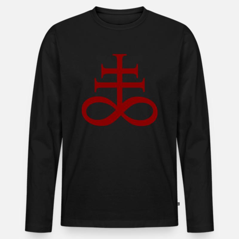 Leviathan Cross - Männer Premium Bio Langarmshirt - Schwarz