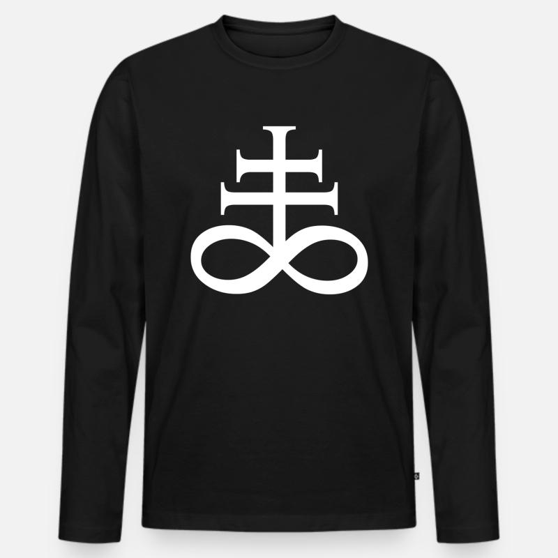 Leviathan Cross - Männer Premium Bio Langarmshirt - Schwarz