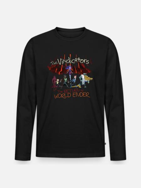 Rick and Morty the Vindicators - Premium økologisk langærmet T-shirt til mænd - sort