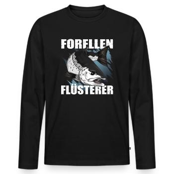 Forellen Angeln - Männer Premium Bio Langarmshirt - Schwarz - Vorne - Nico (187cm)